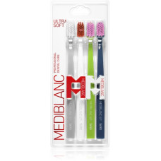 MEDIBLANC 5490 Ultra Soft toothbrushes ultra soft (gray, white, green, blue), 4 pcs